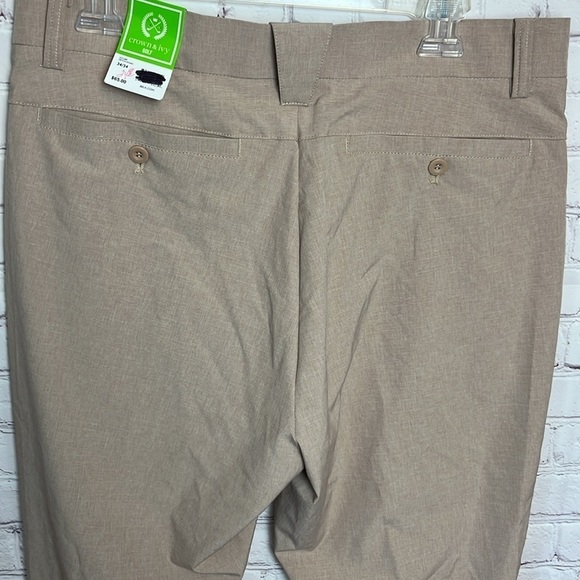 Crown & Ivy Golf Flat Front Comfort Stretch Tech Pants - Picture 6 of 13